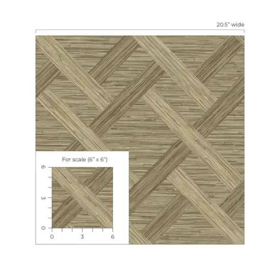 Surface Style Java Weave Peel & Stick Wallpaper Latte {4}