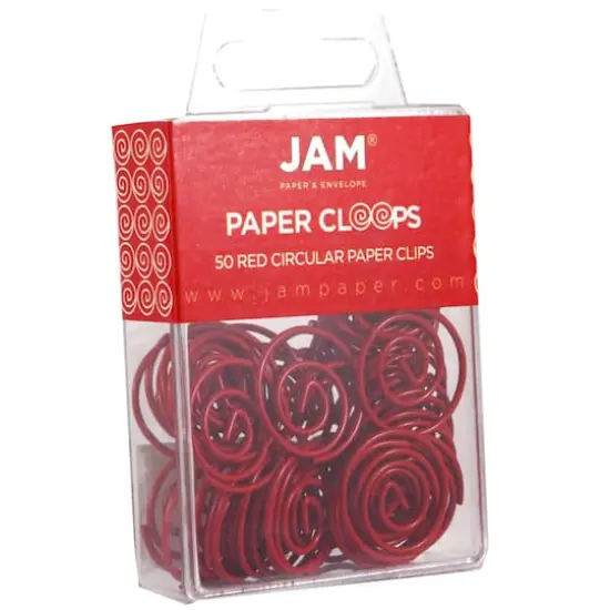 JAM Paper Circular Paper Cloops Red {4}