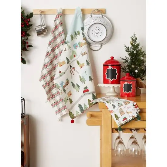 DII&reg; Kitchen & Tabletop Jolly Tree Collection Dishtowel Set {12}