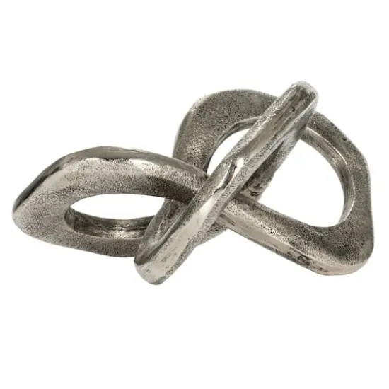 Hello Honey® 9" Cast Metal Knot Figurine Antique Nickel Finish {7}