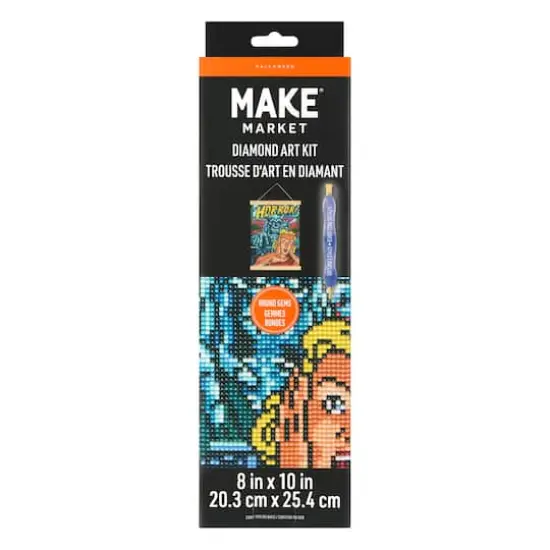 8" x 10" Horror Diamond Art Kit with Magnetic Frame by Make Market&reg; {1}