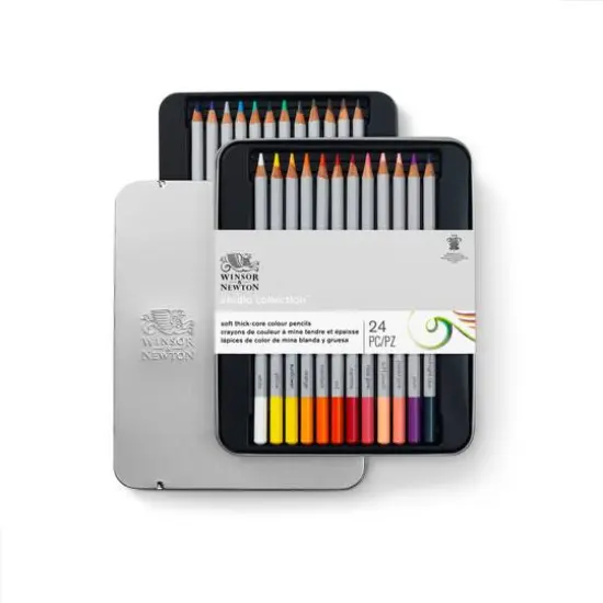 Winsor & Newton&trade; Studio Collection&trade; 24 Color Pencil Tin Set {6}