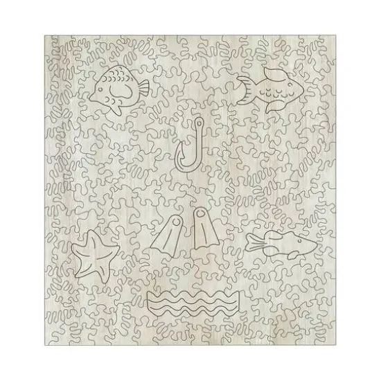 Wooden Jigsaw Puzzle Set - Yellow Fish & Miami Fish: 413 Pcs {8}