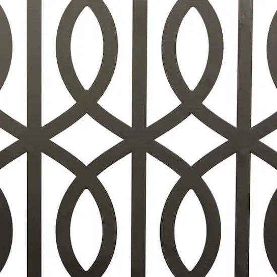 Set of 4 Black Wood Contemporary Wall Decor 17", 17" {5}