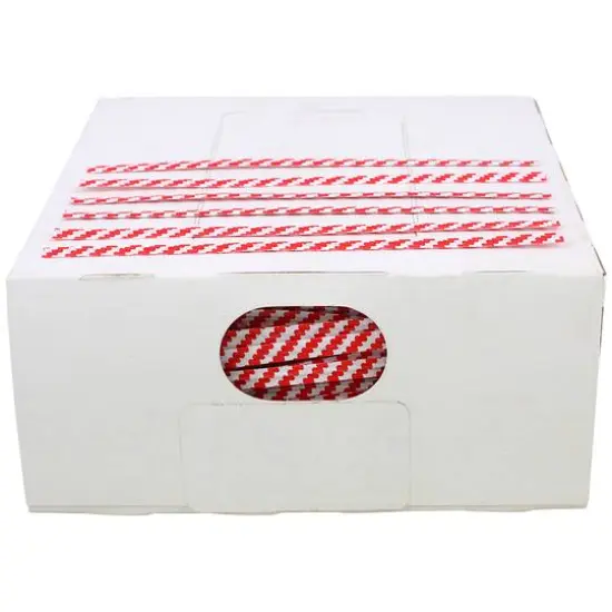 JAM Paper Home D&eacute;cor Trimmings 4" Paper Twist Ties, 2,000ct. Red/White {1}