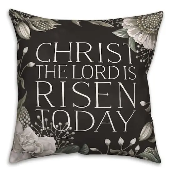 Christ Risen Today Pillow 2 18" x 18" Throw Pillow {3}