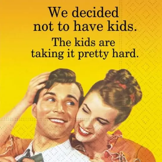 JAM Paper Not To Have Kids Cocktail Napkins, 40ct. {1}