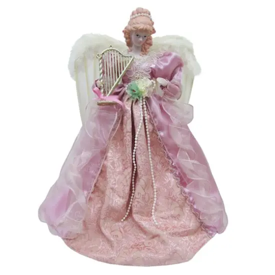 Santa's Workshop 16" Mauve Victorian Angel Tree Topper {1}