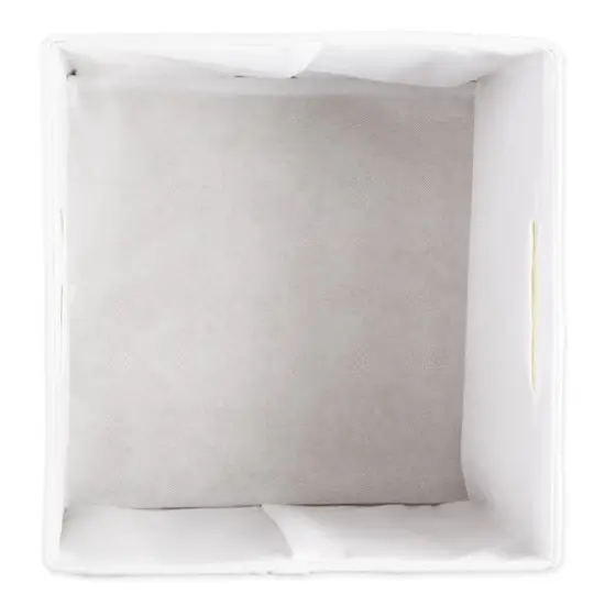 DII&reg; 11" Polyester Stripes Storage Cube Stone {5}