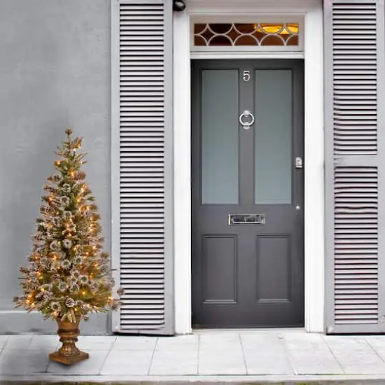 4ft. Pre-Lit Liberty Pine Entrance Artificial Christmas Tree, Clear Lights {3}