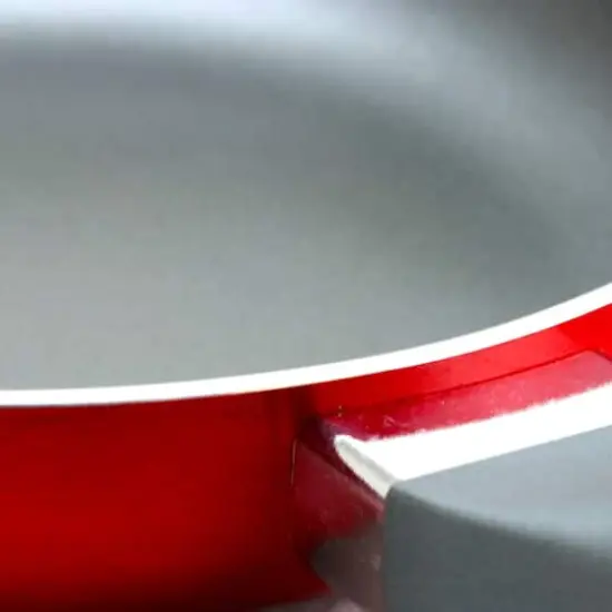 Oster Herscher 8" Red Aluminum Frying Pan {3}