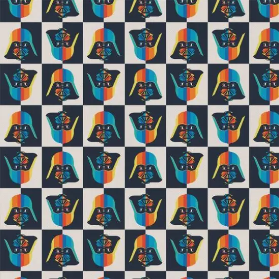 Star Wars&trade; Rainbow Darth Vader Cotton Precut Fabric {1}