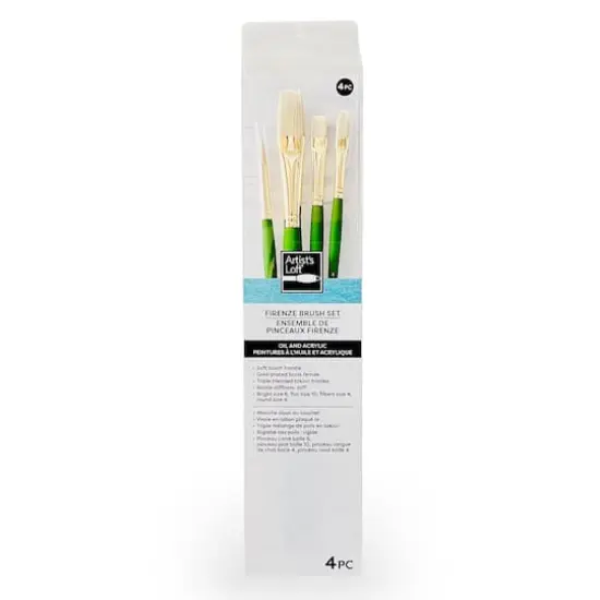 4-Piece Oil & Acrylic Firenze Brush Set No.2 by Artist's Loft&reg; {1}