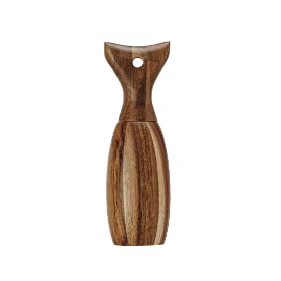 Hello Honey® 7.75" Natural Acacia Wood Fish Tail Shaped Pepper Mill {10}
