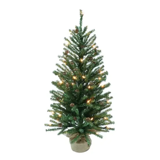 3 ft. Pre-Lit Fir Artificial Christmas Tree, 50 Lights {1}