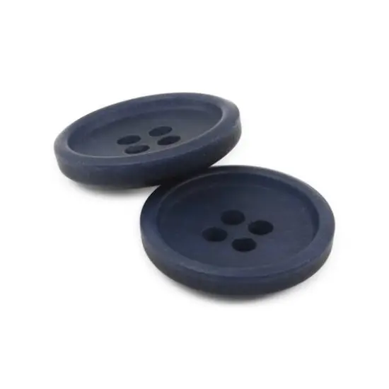 Dritz&reg; 18mm Recycled Paper Round Button, 9ct. Dark blue {4}