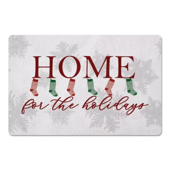 Home for the Holidays Stockings Floor Mat {1}