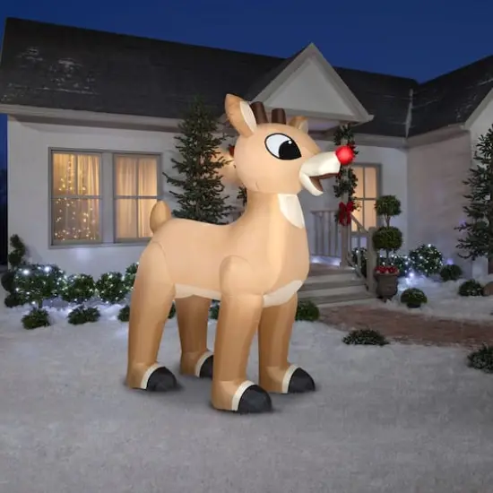 10ft. Airblown&reg; Inflatable Giant Rudolph the Red-Nosed Reindeer {3}