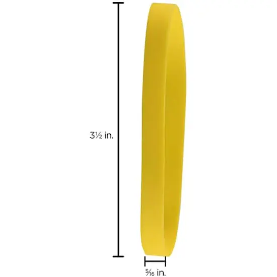 JAM Paper Size 64 Rubber Bands, 100ct. Yellow {5}