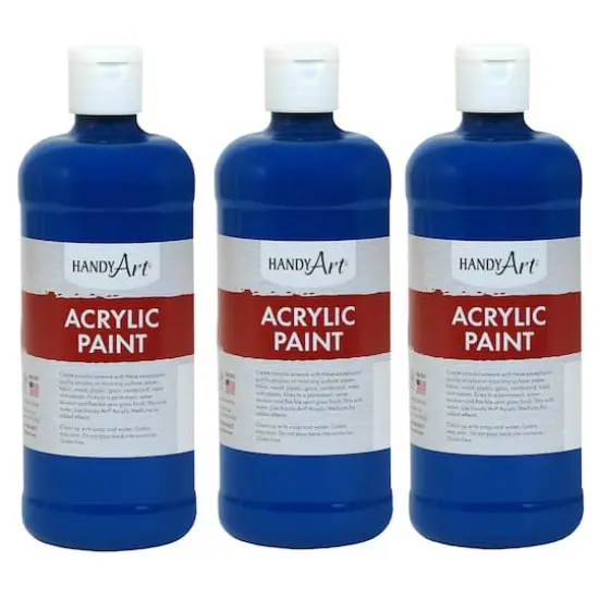 Handy Art&reg; Acrylic Paint, 3ct. Ultra Blue {1}