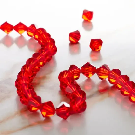 Preciosa Glass Crystal Bicone Beads, 6mm by Bead Landing&trade; Light Siam {3}