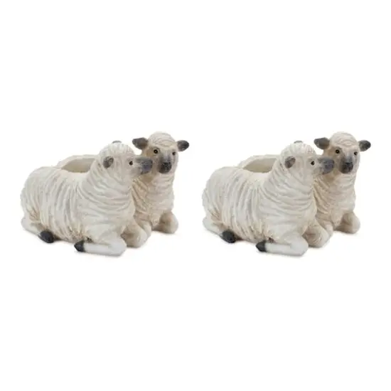 7.25" Sheep Couple Planters, 2ct. {1}