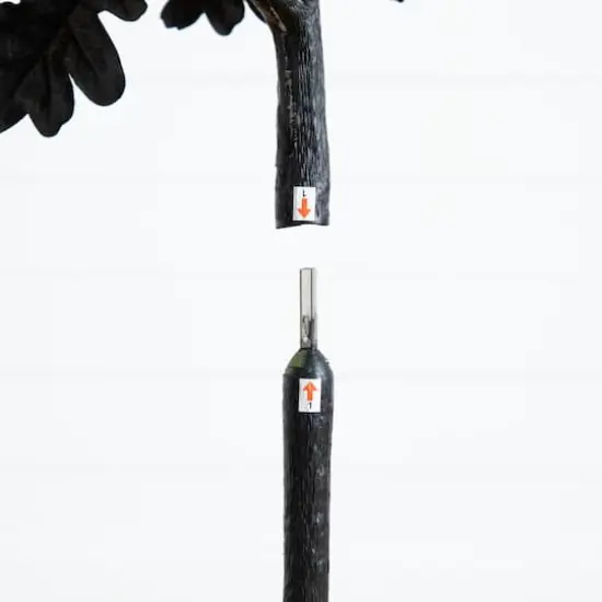 5ft. Artificial Halloween Black Oak Tree {5}