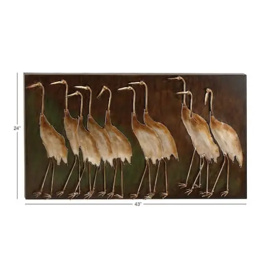 Brown Birds Iron Coastal Wall Decor {8}