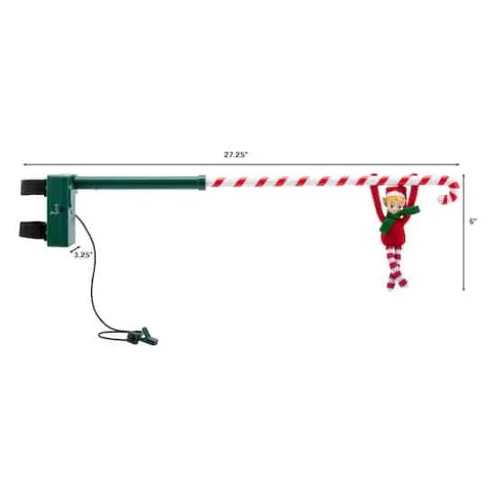 Mr. Christmas 6" Animated Candy Cane Elf Acrobat {4}