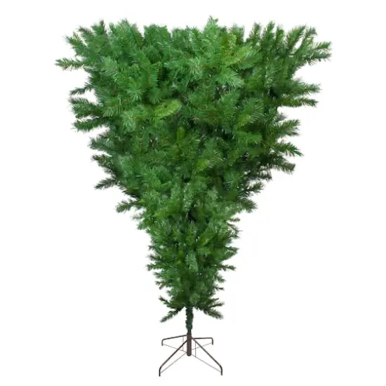 7.5ft. Unlit Green Sugar Pine Artificial Upside Down Christmas Tree {1}