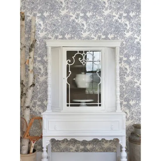 NuWallpaper Blue Sudbury Peel & Stick Wallpaper {3}