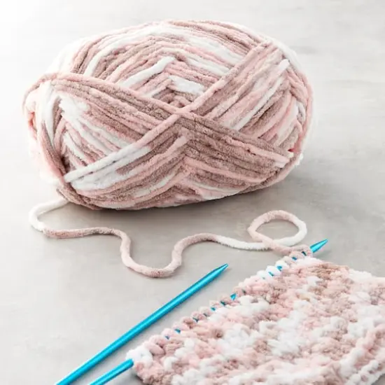 Bernat&reg; Blanket&trade; Yarn Salmon Sand Variegated {3}