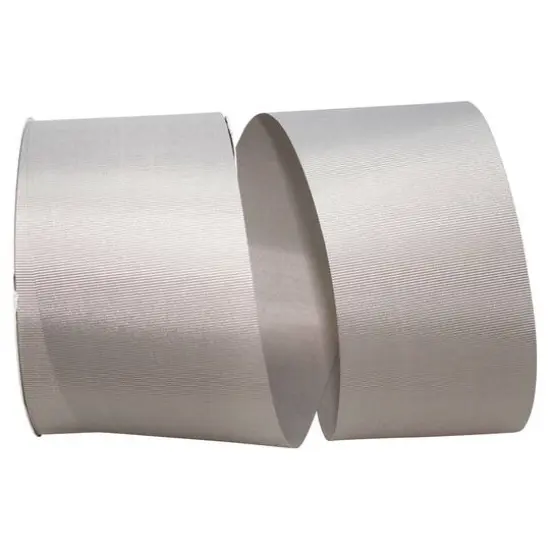 The Ribbon Roll 3" x 50yd. Grosgrain Allure Solid Ribbon Silver {1}