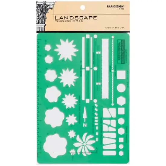 Pickett RapiDesign&reg; Landscape Inking Template {1}