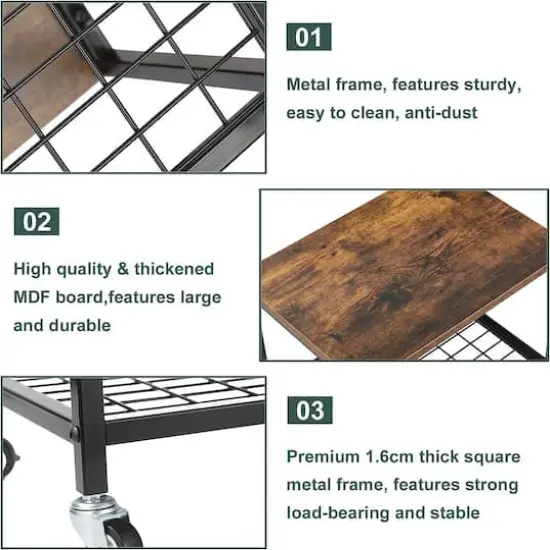 NEX&trade; 2-Tier Under Desk Printer Stand {6}