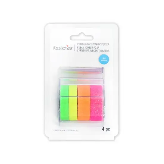 Neon Glitter Crafting Tape & Dispenser Set by Recollections&trade; {1}