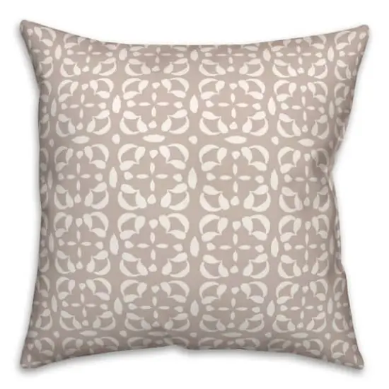 Intricate Circle Stack Throw Pillow Tan {3}