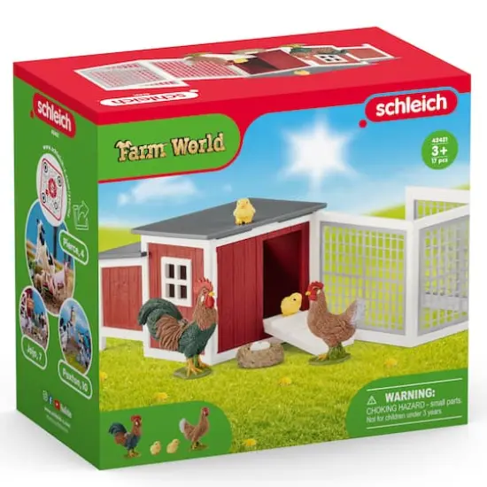 Schleich Farm World Chicken Coop Play Set {3}