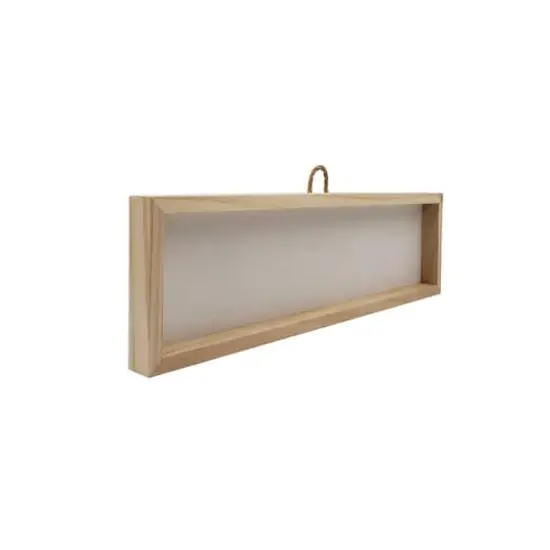 5" x 18" White Plaque with Unfinished Frame by Make Market&reg; {3}