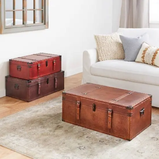 Set of 3" Brown Wood Rustic Trunk, 32", 29", 26" {9}