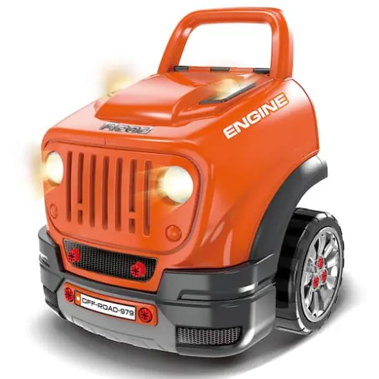 The Bubble Factory Orange ATV Car Mechanic Engine Workshop {1}