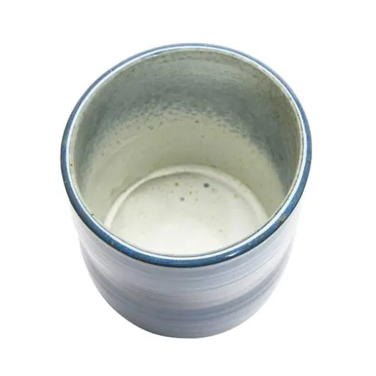 Hello Honey&reg; 6" Blue Reactive Glaze Stoneware Utensil Holder {3}