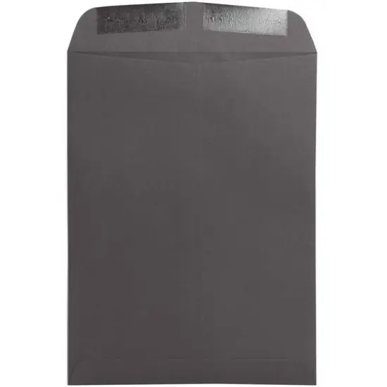 JAM Paper 9" x 12" Dark Gray Open End Catalog Premium Envelopes {3}