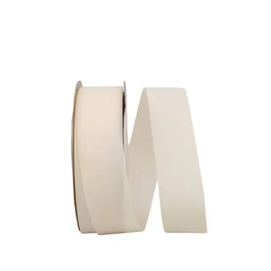 The Ribbon Roll 1.5" x 50yd. Soliterra Taffeta Solid Ribbon Natural {1}