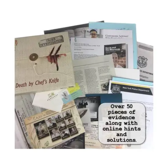 Murder Mystery Party Case Files: Death By Chef's Knife {10}