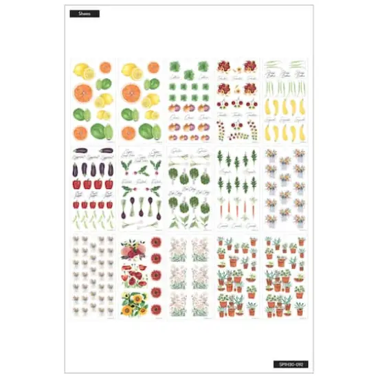 The Happy Planner&reg; Garden Florals Value Pack Stickers {3}