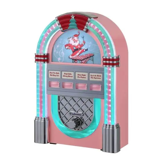 9" Pink Retro Jukebox {5}