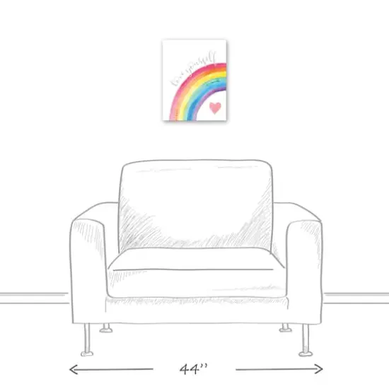 Love Yourself 11" x 14" Canvas Wall Art {6}