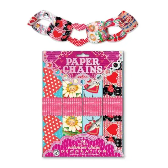 eeBoo Valentine Paper Chain Kit {4}