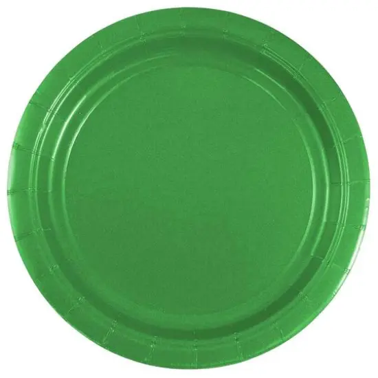 JAM Paper 7" Paper Party Plates, 50ct. Green {1}